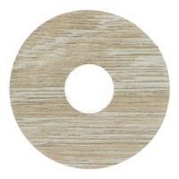 Zelfklevende Rozet (17 mm) Scarlet Oak Beige