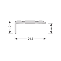 Hoeklijnprofiel 10 mm Eiken 63012