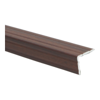 Duo-hoeklijnprofiel 24,5 x 30 mm Roest bruin67199