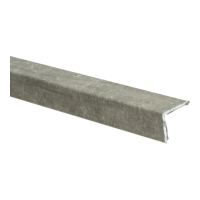 Duo-hoeklijnprofiel 24,5 x 30 mm Beton Gepolijst Koper 67235