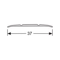 Dilatatieprofiel 37 mm alu RVS 1 meter lang