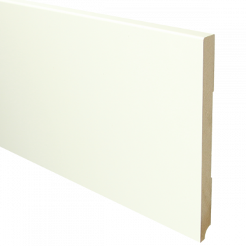 MDF Moderne plint 220x18 wit voorgelakt RAL 9010