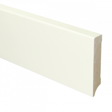 MDF Moderne plint 90x18 wit voorgelakt RAL 9010