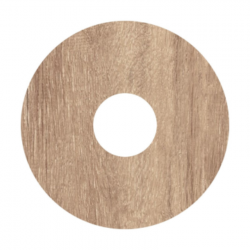 Zelfklevende Rozet (17 mm) Mountain Oak Light Grey