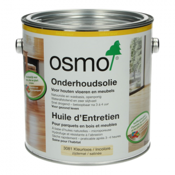 OSMO Onderhoudsolie 3081 Kleurloos zijdemat 2,5 liter