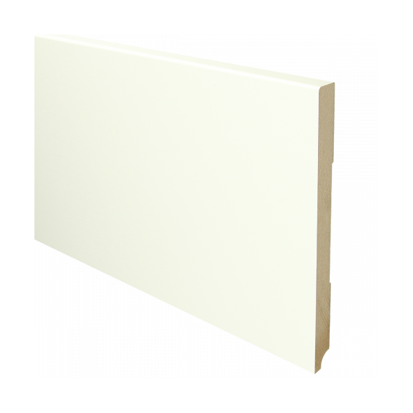 MDF Moderne plint 220x18 wit voorgelakt RAL 9010