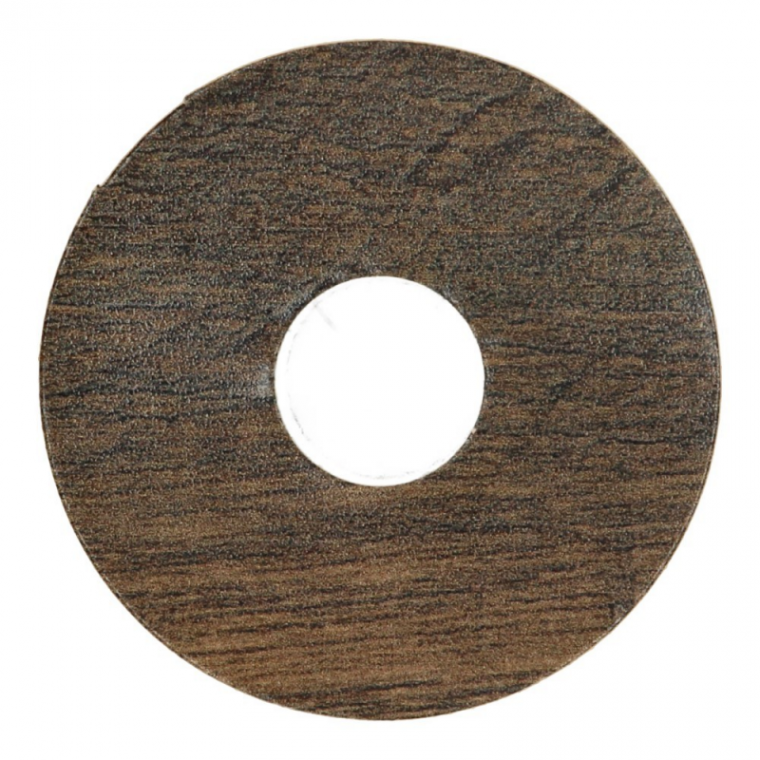 Zelfklevende Rozet (17 mm) Country Oak Brown