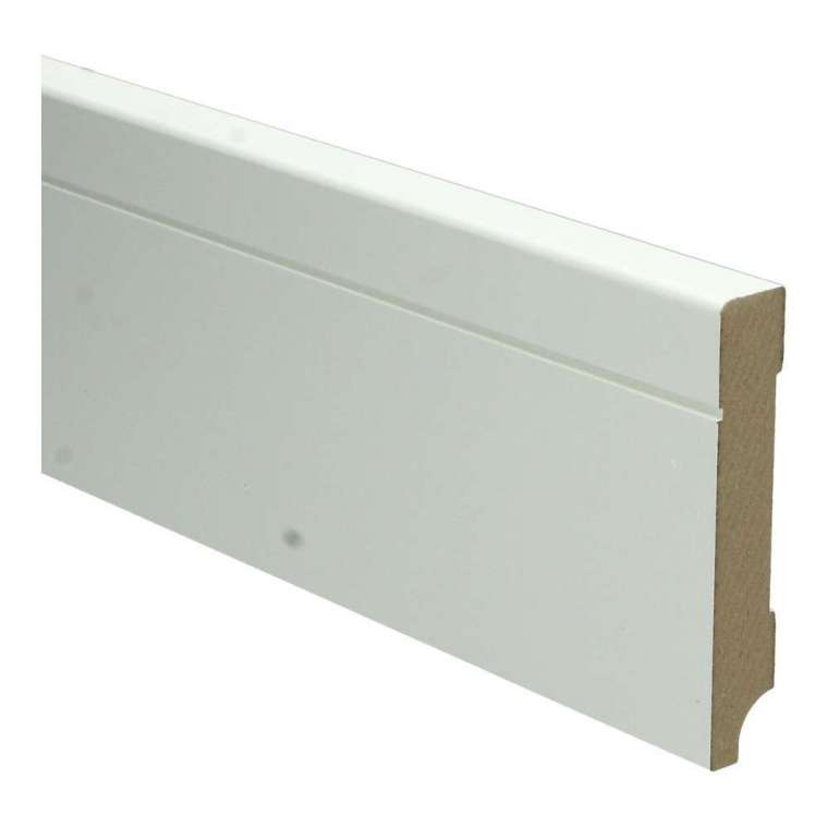 MDF Tijdloze plint 90x18 RAL 9010