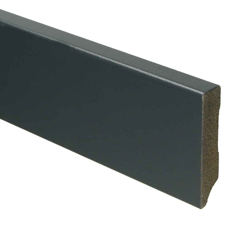 MDF Moderne plint voorgelakt RAL 7016