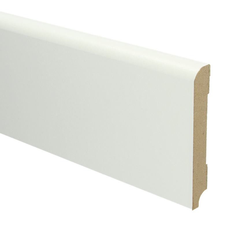 MDF Koloniale plint 120x18 wit voorgelakt RAL 9010