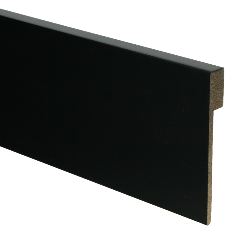 MDF Renovatieplint modern 120x18 voorgel. RAL 9005
