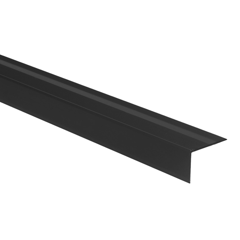 Hoeklijnprof 228 zelfkl 25mm zwart gepoedercoat