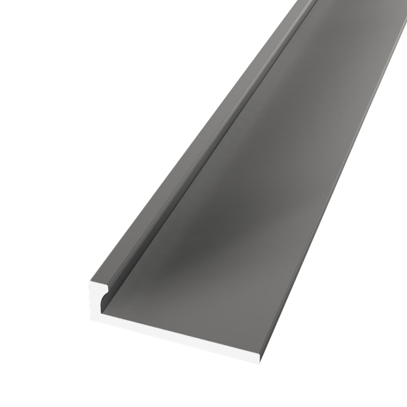 Eindprofiel 301 ongeboord 3 mm RVS