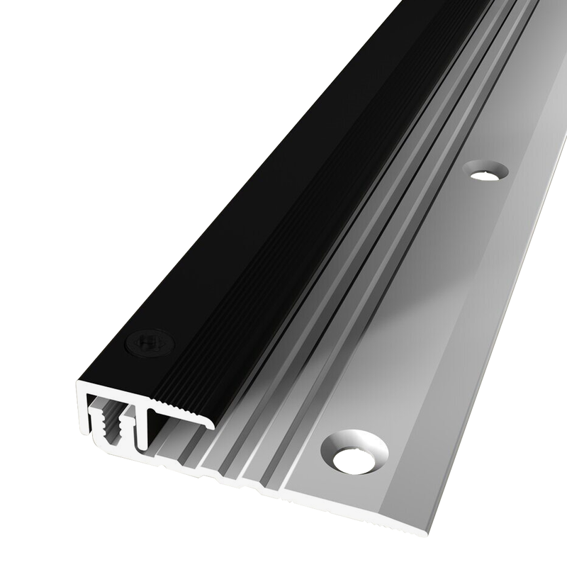 Eindprofiel 377 4 - 9,5 mm alu zwart 3,0 m
