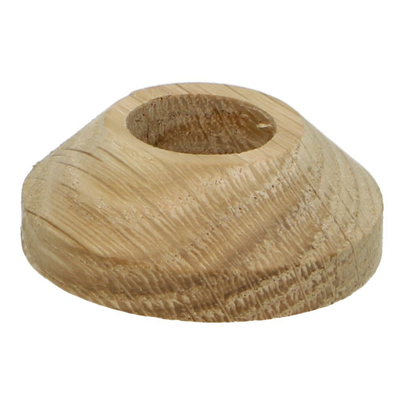 Rozet ÿ 22 mm eiken wit geolied