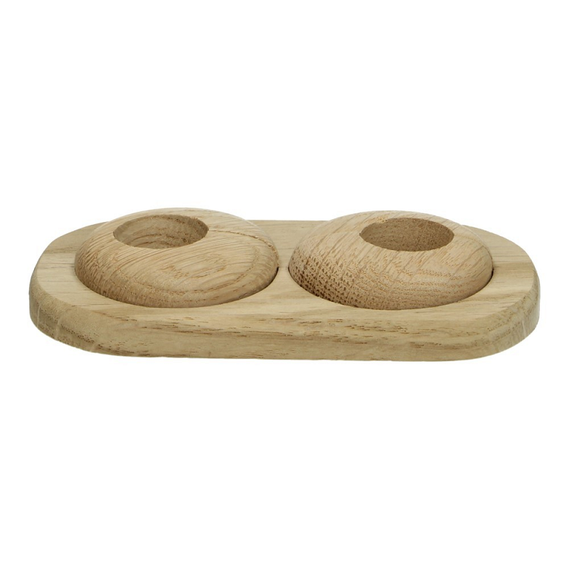 Duo-rozet variabel ÿ 22 mm eiken onbewerkt