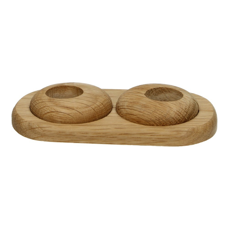 Duo-rozet variabel ÿ 22 mm eiken nat.geol.