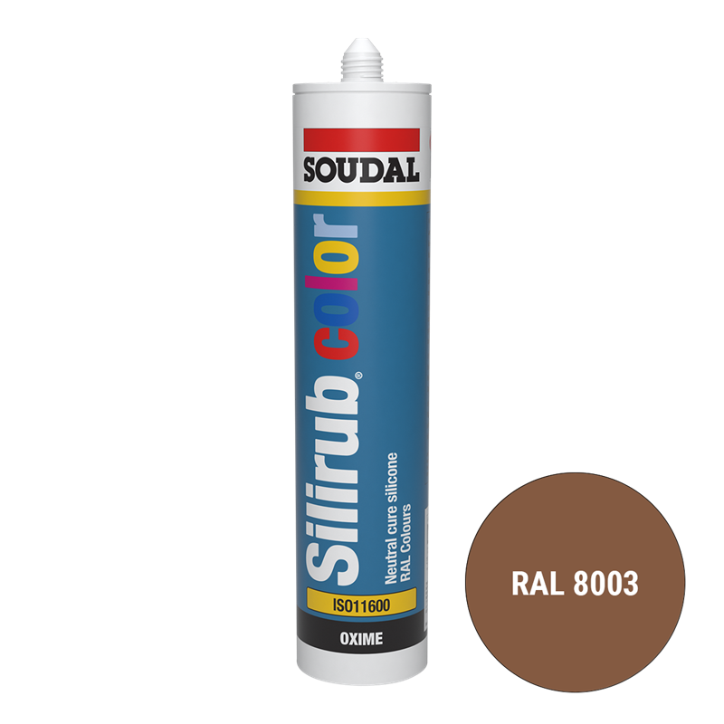 Soudal Siliconenkit RAL 8003 kleibruin 300 ml