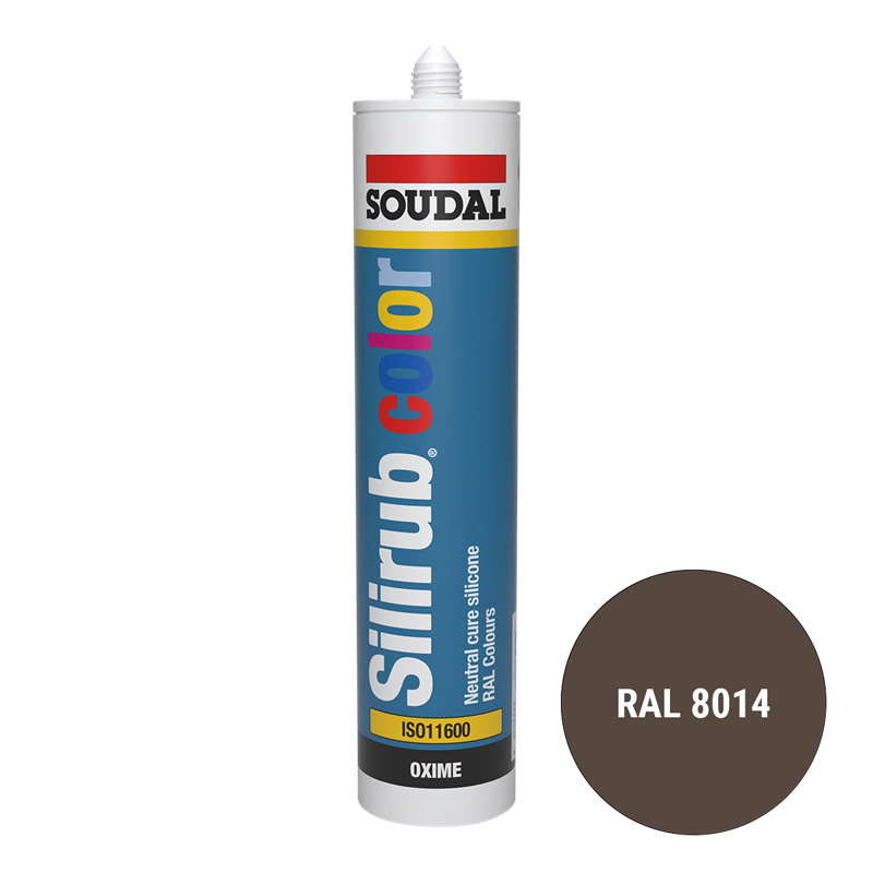 Soudal Siliconenkit RAL 8014 sepiabruin 300 ml