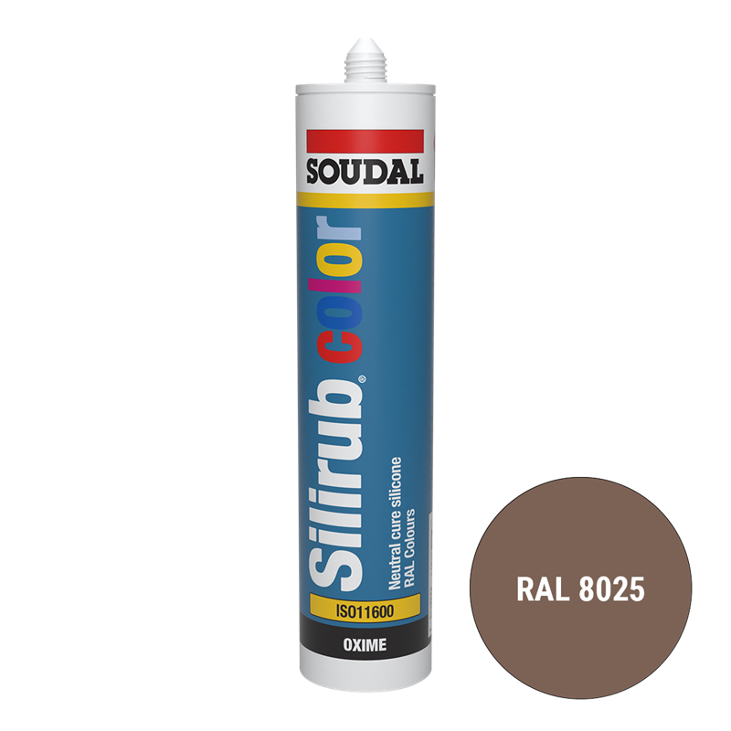 Soudal Siliconenkit RAL 8025 bleekbruin 300 ml