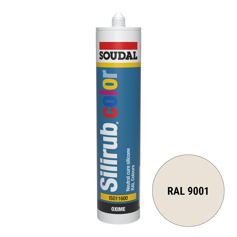Soudal Siliconenkit RAL 9001 creme wit 300 ml