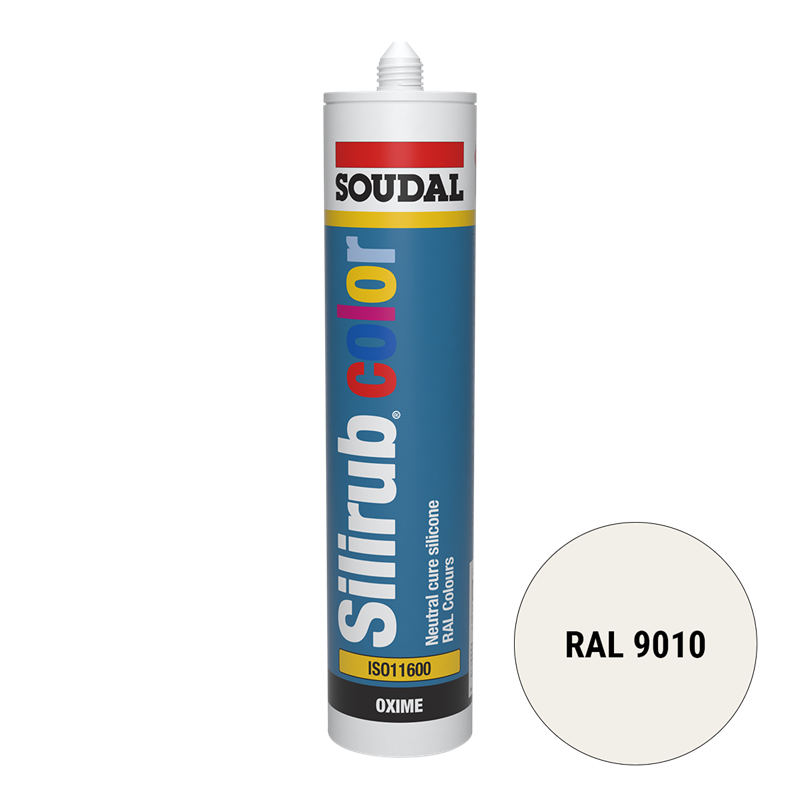 Soudal Siliconenkit RAL 9010 wit 300 ml