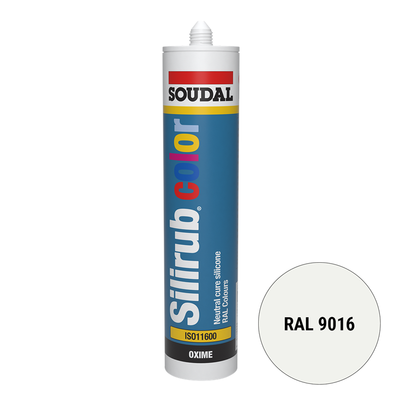 Soudal Siliconenkit RAL 9016 verkeerswit 300 ml