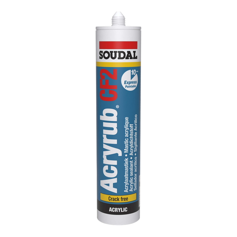 Soudal Acryrub CF2 crackfree wit 310 ml