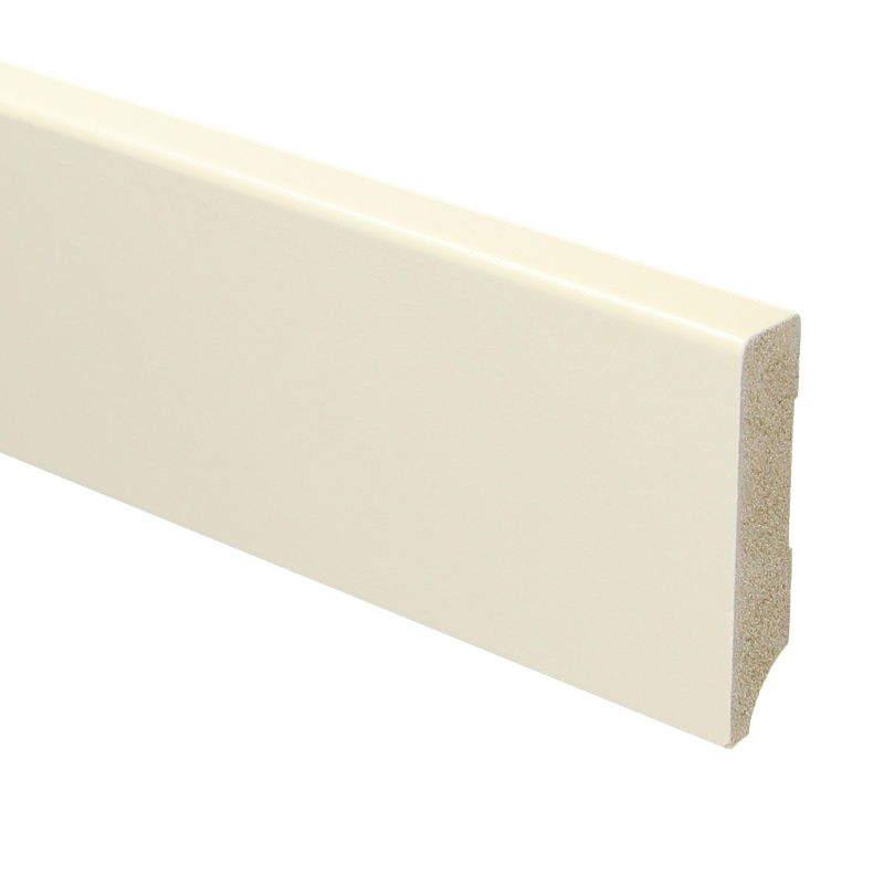 MDF Moderne plint voorgelakt RAL 9001